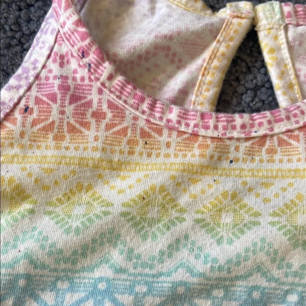 The Children's Place Pink and Yellow Jumpsuit Vibrant and Comfortable